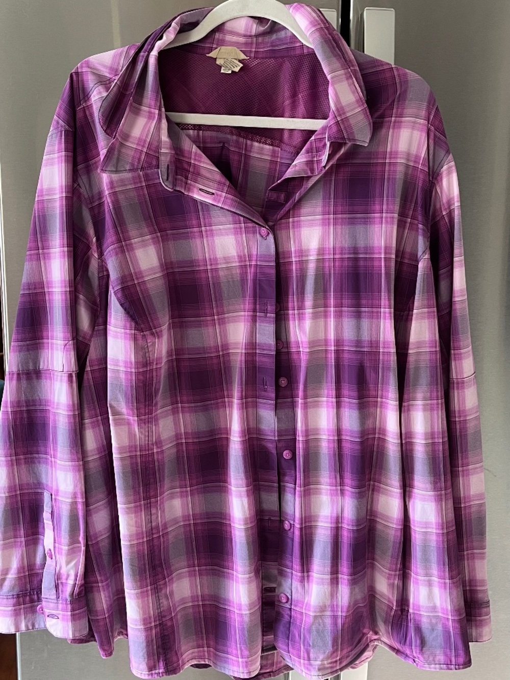Duluth Trading Co. Women’s Plus Armachillo Long Sleeve Button Down